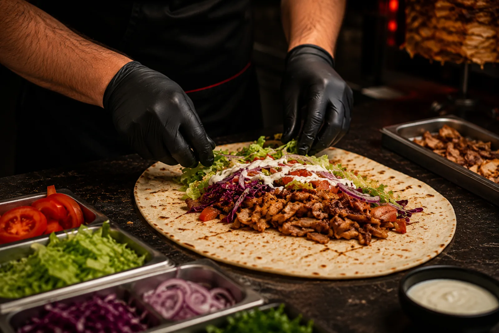 Dürüm preparation